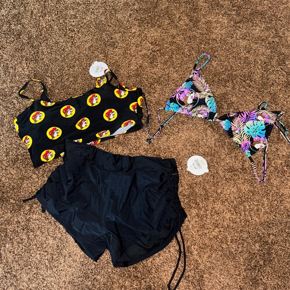 BUC-EE’s Swimsuits. Bottoms are XL and tops are L.